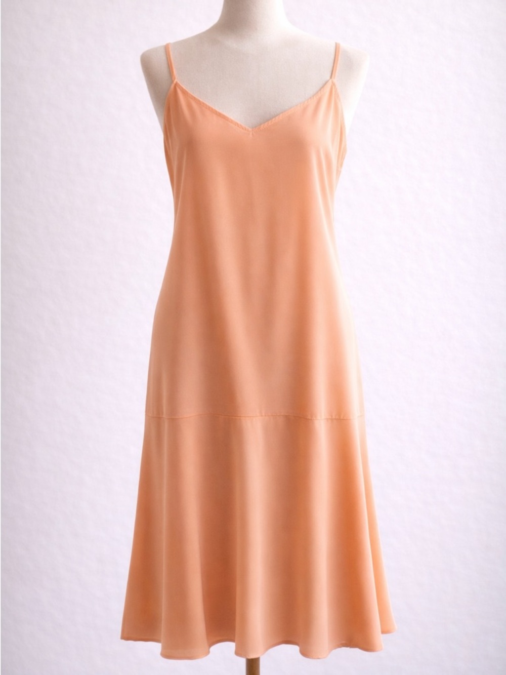 Lulu's Peach Coral Midi Dress